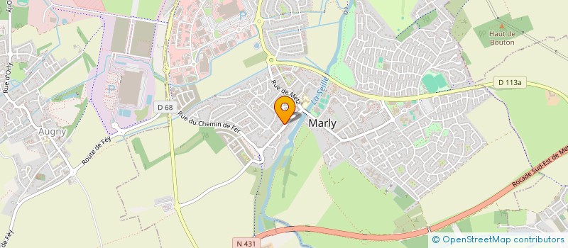 localisation de l'entreprise MONSIEUR DANIEL FRISSON  MARLY