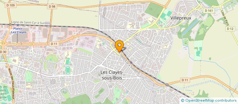 localisation de l'entreprise MONSIEUR DANIEL FRITEYRE à LES CLAYES-SOUS-BOIS