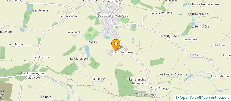 localisation de l'entreprise MONSIEUR DANIEL FROGER  CHEMILLE-EN-ANJOU