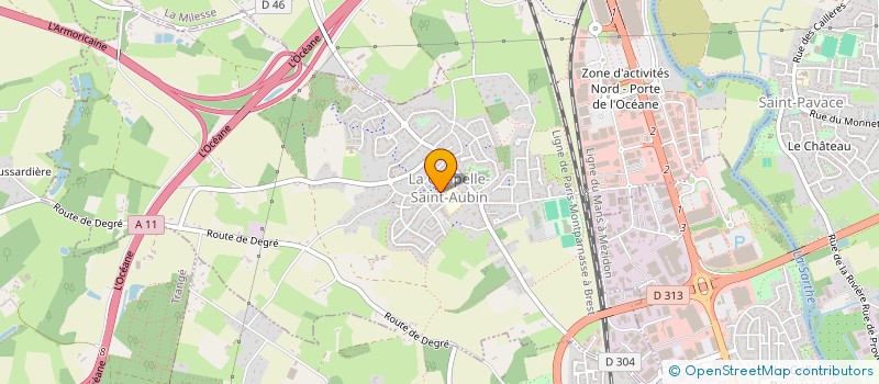 localisation de l'entreprise MONSIEUR DANIEL FROGER  LA CHAPELLE-SAINT-AUBIN