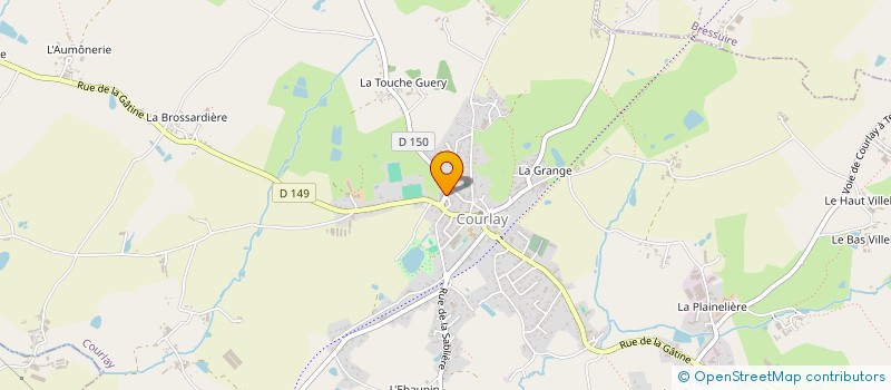 localisation de l'entreprise MONSIEUR DANIEL FROMENTEAU  COURLAY