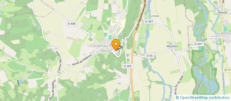 localisation de l'entreprise MONSIEUR DANIEL FRULIN  CASTELNAU-RIVIERE-BASSE