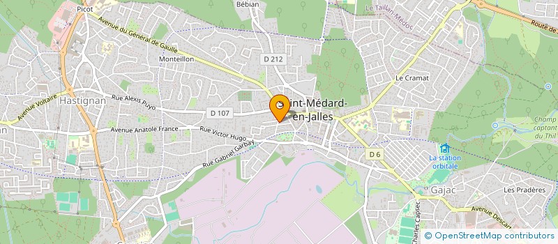 localisation de l'entreprise MONSIEUR DANIEL FRUSQUE  SAINT-MEDARD-EN-JALLES