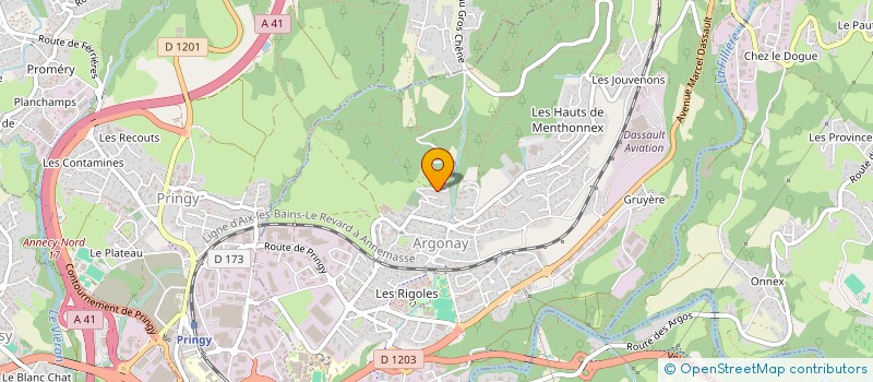 localisation de l'entreprise MONSIEUR DANIEL FRUTTAZ à FILLIERE
