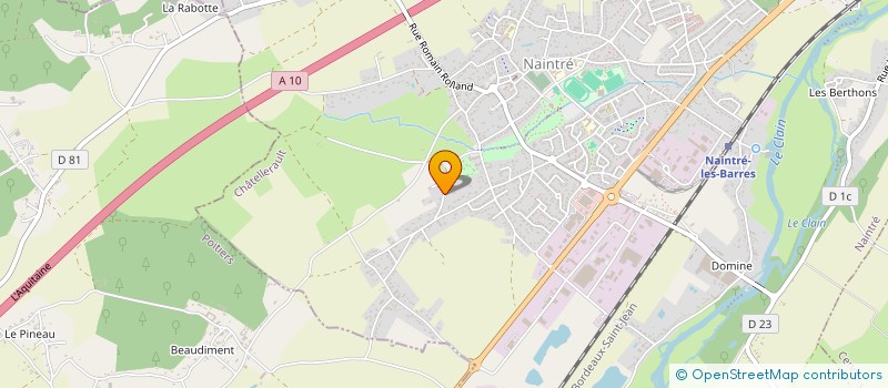 localisation de l'entreprise MONSIEUR DANIEL GAGNADOUX  NAINTRE