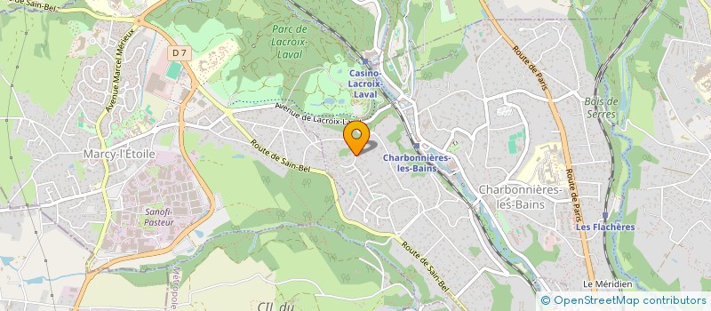 localisation de l'entreprise MONSIEUR DANIEL GAGUIN  CHARBONNIERES-LES-BAINS