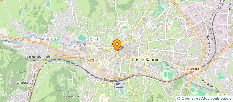 localisation de l'entreprise MONSIEUR DANIEL GAIFFE à LONS-LE-SAUNIER