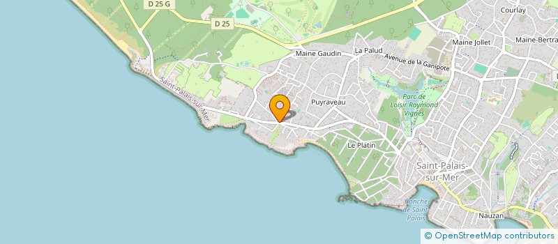 localisation de l'entreprise MONSIEUR DANIEL GAIGNEROT  SAINT-PALAIS-SUR-MER