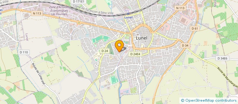 localisation de l'entreprise MONSIEUR DANIEL GAJETE  LUNEL