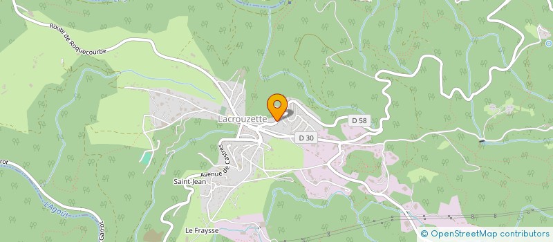 localisation de l'entreprise MONSIEUR DANIEL GALINIER  LACROUZETTE