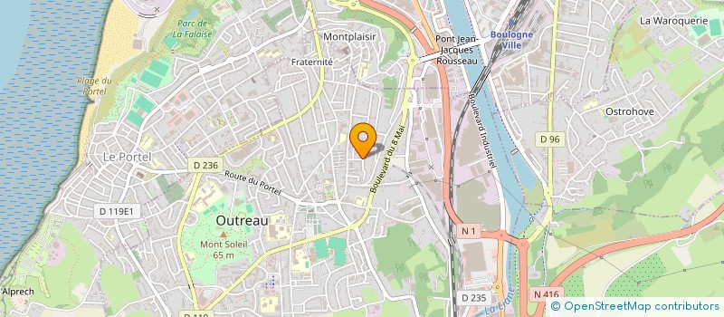 localisation de l'entreprise MONSIEUR DANIEL GAMBART  OUTREAU