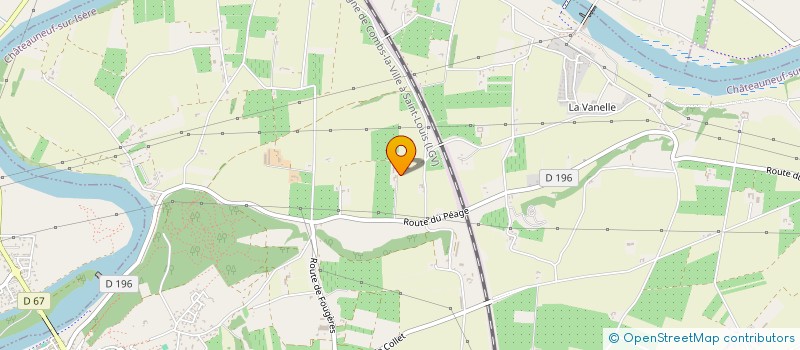 localisation de l'entreprise MONSIEUR DANIEL GARCIN  CHATEAUNEUF-SUR-ISERE