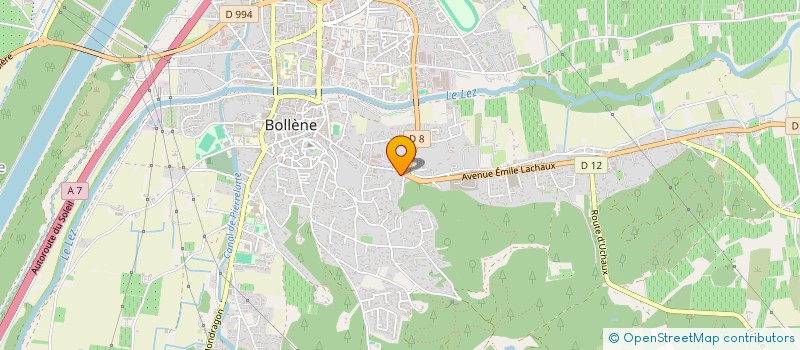 localisation de l'entreprise MONSIEUR DANIEL GARDES  BOLLENE