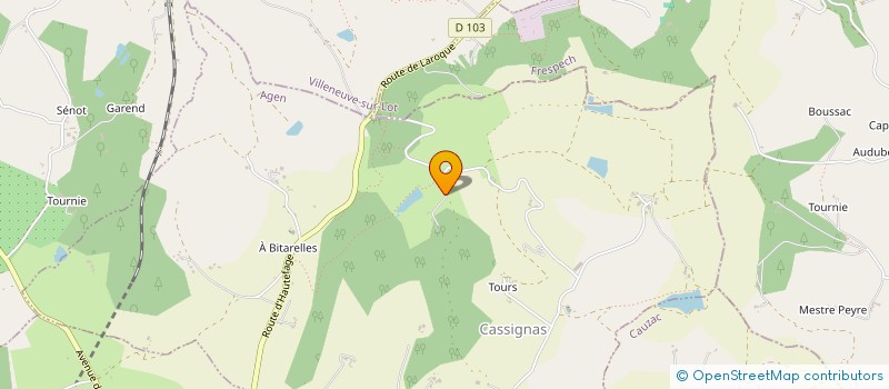 localisation de l'entreprise MONSIEUR DANIEL GARY  CASSIGNAS