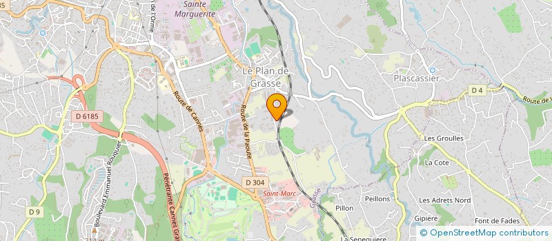 localisation de l'entreprise MONSIEUR DANIEL GAUBERT  GRASSE