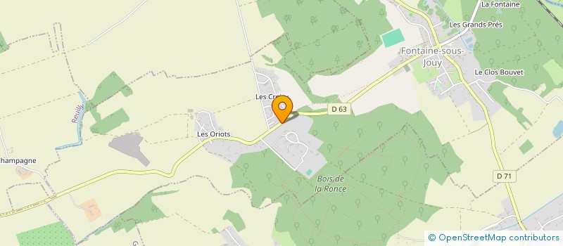 localisation de l'entreprise MONSIEUR DANIEL GAUDIN  FONTAINE-SOUS-JOUY