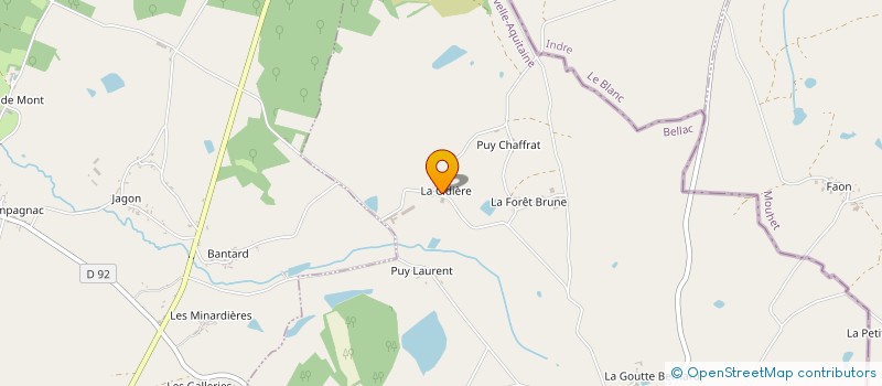 localisation de l'entreprise MONSIEUR DANIEL GAULLIER à LES GRANDS-CHEZEAUX