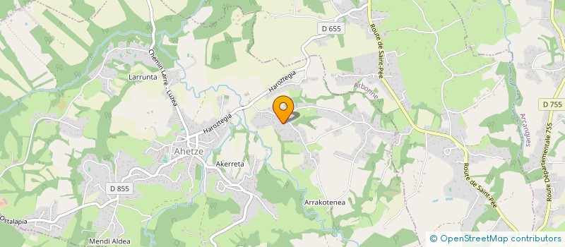 localisation de l'entreprise MONSIEUR DANIEL GAUSSIN  AHETZE