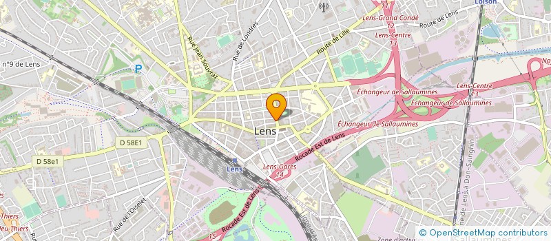 localisation de l'entreprise MONSIEUR DANIEL GAUTHIER  LENS