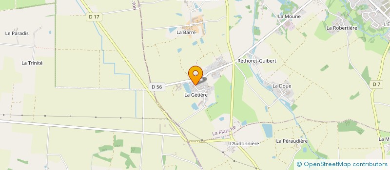 localisation de l'entreprise MONSIEUR DANIEL GAUTIER  LA PLANCHE