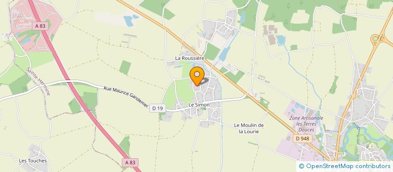 localisation de l'entreprise MONSIEUR DANIEL GAUVRIT  SAINTE-HERMINE