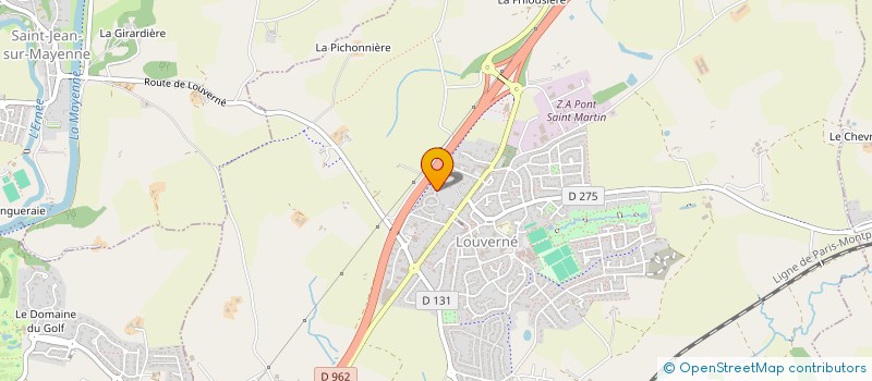 localisation de l'entreprise MONSIEUR DANIEL GENDRON à LOUVERNE