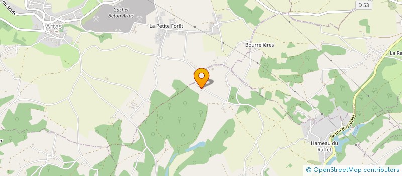 localisation de l'entreprise MONSIEUR DANIEL GENETTAZ  ARTAS