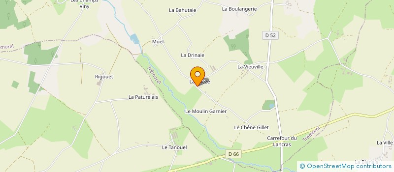 localisation de l'entreprise MONSIEUR DANIEL GENISSEL  TREMOREL