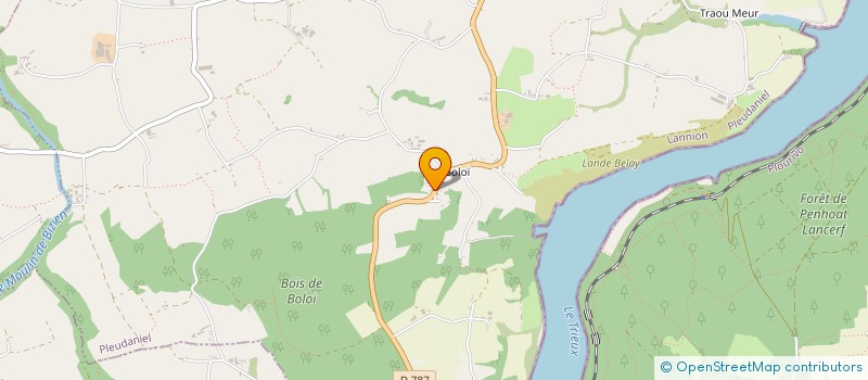 localisation de l'entreprise MONSIEUR DANIEL GENY  PLEUDANIEL