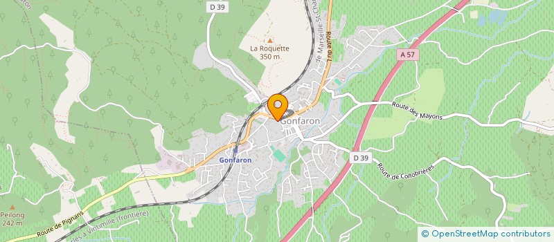 localisation de l'entreprise MONSIEUR DANIEL GERARD à GONFARON