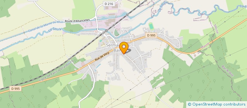 localisation de l'entreprise MONSIEUR DANIEL GERARD  SERMAIZE-LES-BAINS