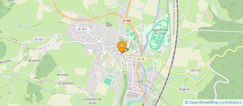 localisation de l'entreprise MONSIEUR DANIEL GERMAIN  CLUNY