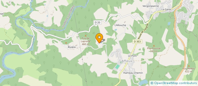 localisation de l'entreprise MONSIEUR DANIEL GERMAIN  AFFIEUX