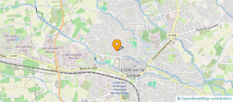 localisation de l'entreprise MONSIEUR DANIEL GERMAIN  L'ISLE-SUR-LA-SORGUE