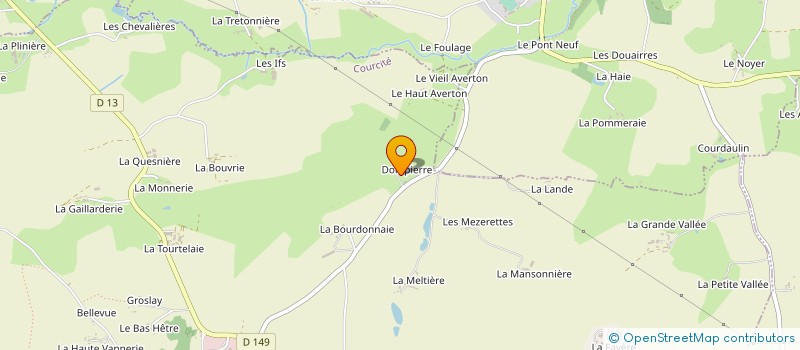 localisation de l'entreprise MONSIEUR DANIEL GIBON à COURCITE