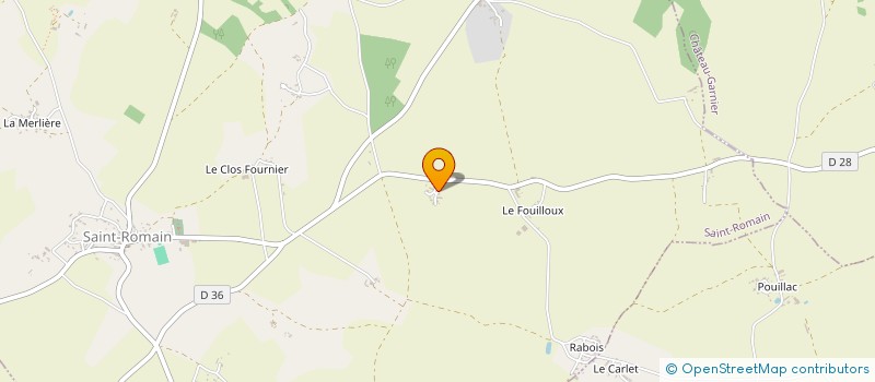 localisation de l'entreprise MONSIEUR DANIEL GILBERT  SAINT-ROMAIN