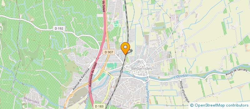 localisation de l'entreprise MONSIEUR DANIEL GIRARD  BEDARRIDES