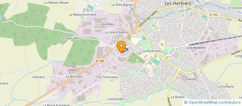 localisation de l'entreprise MONSIEUR DANIEL GIRARDEAU à LES HERBIERS