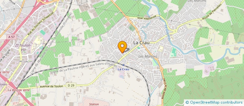 localisation de l'entreprise MONSIEUR DANIEL GIRAUD  LA CRAU