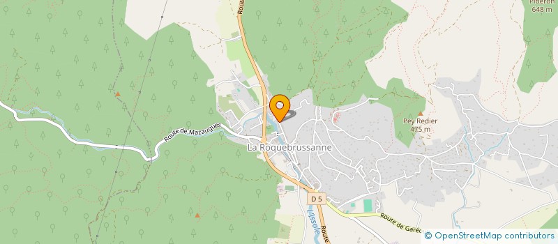 localisation de l'entreprise MONSIEUR DANIEL GIRAUDO  LA ROQUEBRUSSANNE