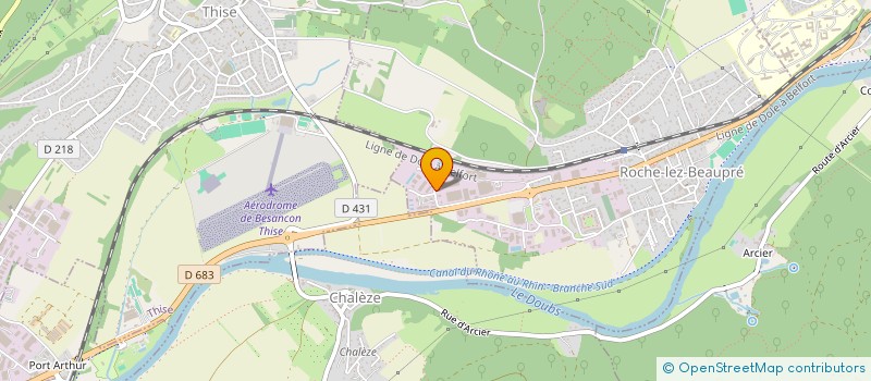 localisation de l'entreprise MONSIEUR DANIEL GIROD  ROCHE LEZ BEAUPRE