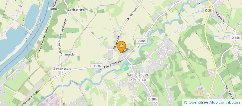 localisation de l'entreprise MONSIEUR DANIEL GIROUDON  SAINT-DIDIER-DE-FORMANS