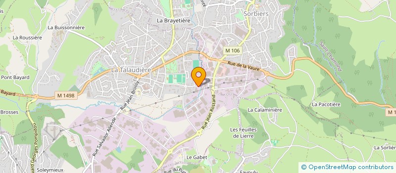 localisation de l'entreprise MONSIEUR DANIEL GLODIO  LA TALAUDIERE