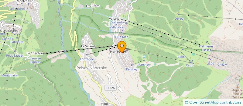 localisation de l'entreprise MONSIEUR DANIEL GOLDENBERG  PEISEY-NANCROIX