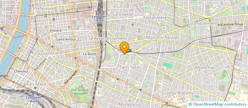 localisation de l'entreprise MONSIEUR DANIEL GOLDOBINE  LYON