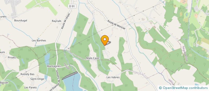 localisation de l'entreprise MONSIEUR DANIEL GOMEZ  SAINT-ETIENNE-DE-TULMONT