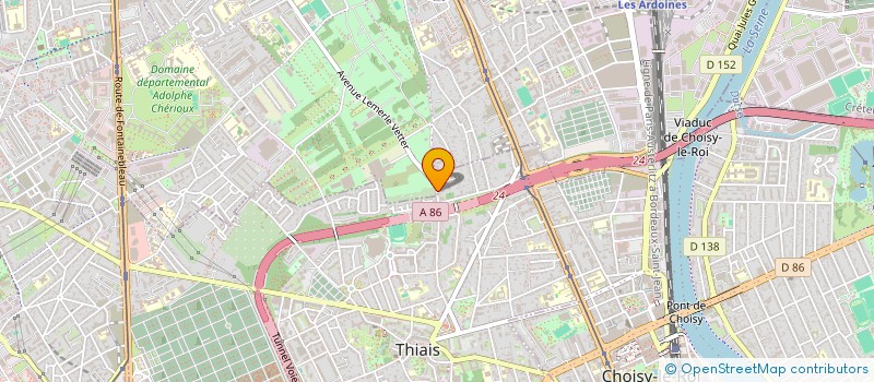 localisation de l'entreprise MONSIEUR DANIEL GONCALVES DE MOURA  THIAIS