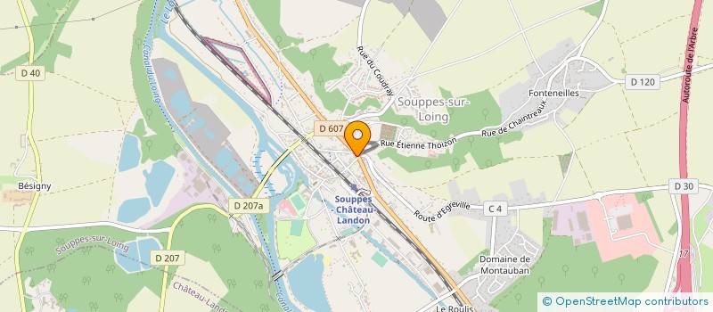 localisation de l'entreprise MONSIEUR DANIEL GONDEAU à SOUPPES-SUR-LOING