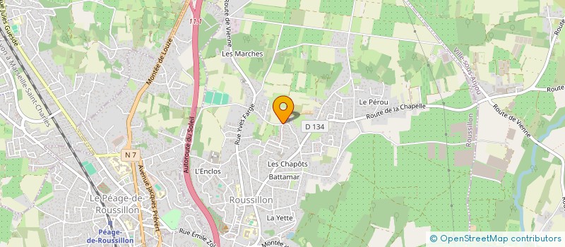 localisation de l'entreprise MONSIEUR DANIEL GONZALEZ PINEIRO  ROUSSILLON