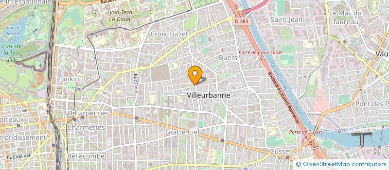 localisation de l'entreprise MONSIEUR DANIEL GOUYETTE  VILLEURBANNE